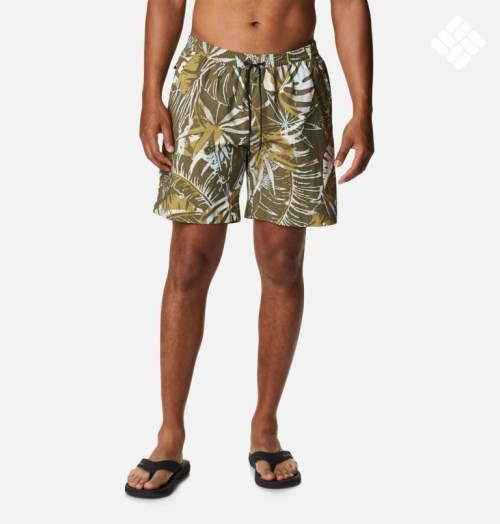 Men's Columbia Summerdry Shorts Olive | CA-RAC05