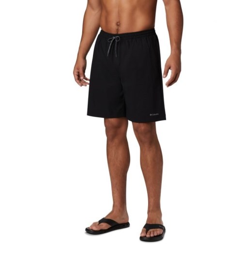 Men's Columbia Summertide Stretch Shorts Black | CA-MAC58