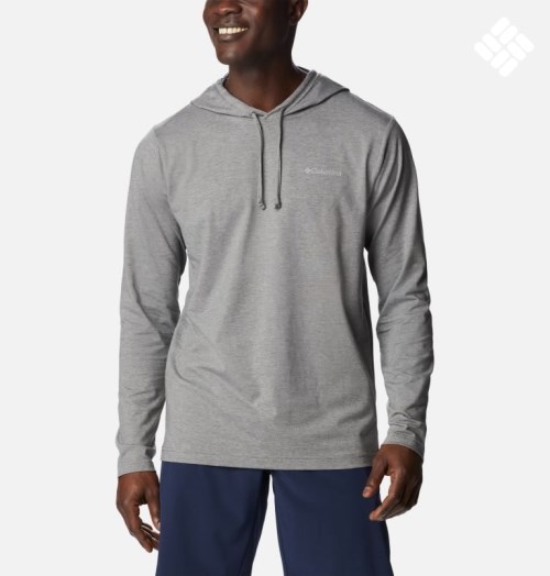 Men's Columbia Sun Trek Hoodie Grey | CA-S3510