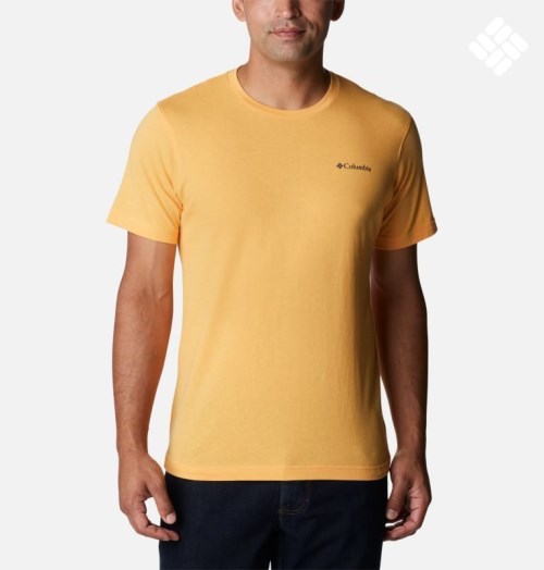 Men's Columbia Thistletown Hills Short Sleeve T Shirts Mango | CA-T05C6