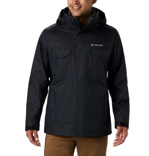 Men's Columbia Timberline Triple Interchange Jackets Black | CA-M6403