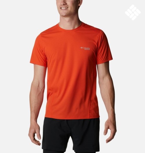 Men's Columbia Titan Ultra III Short Sleeve T Shirts Orange | CA-G415L