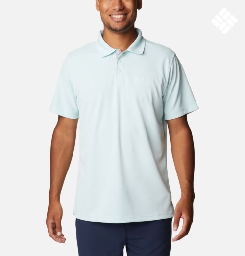 Men's Columbia Utilizer Polo Shirts Mint | CA-FL1AC