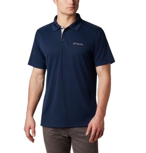 Men's Columbia Utilizer Polo Shirts Navy | CA-XL45A