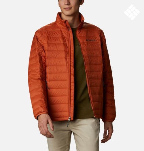 Men's Columbia Voodoo Falls 590 TurboDown Jackets Orange | CA-MC64L