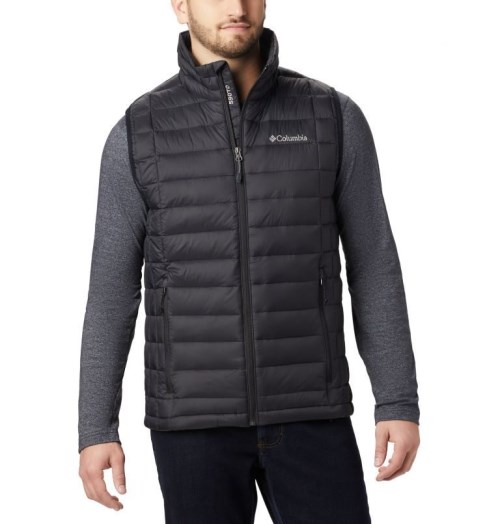 Men's Columbia Voodoo Falls 590 TurboDown Vest Black | CA-V6A1C