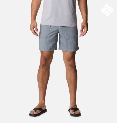 Men's Columbia Washed Out Cargo Shorts Grey | CA-A834A