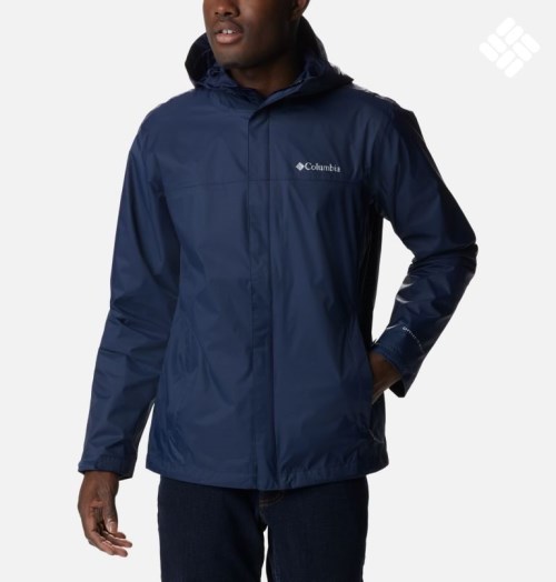 Men's Columbia Watertight II Rain Jackets Navy | CA-L6518