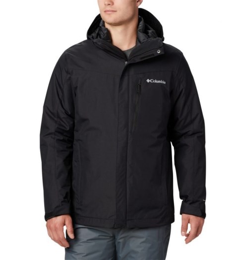 Men's Columbia Whirlibird IV Interchange Jackets Black | CA-AA508