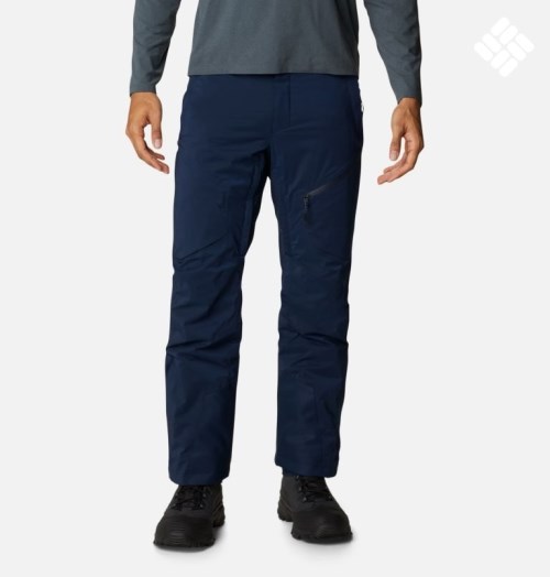 Men's Columbia Wild Card Pants Navy | CA-Z0615