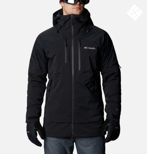 Men's Columbia Wild Card Ski Insulated Jackets Black | CA-H6C4A