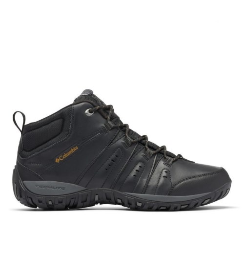 Men's Columbia Woodburn II Waterproof Omni-Heat Hiking Shoes Black | CA-L486C