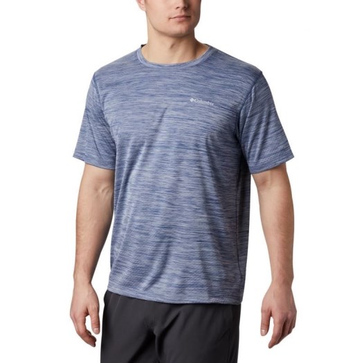 Men's Columbia Zero Rules Short Sleeve - Active Fit T Shirts Navy | CA-X8360