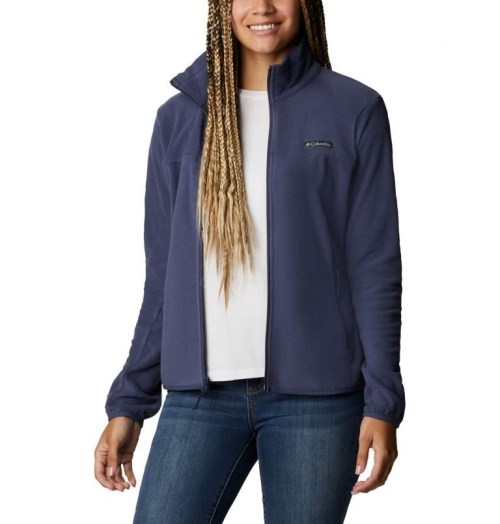 Women's Columbia Ali Peak Full Zip Fleece Jackets Navy | CA-PL160