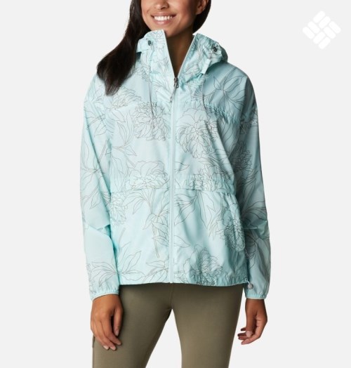 Women's Columbia Alpine Chill Windbreaker Jackets Light Blue | CA-D5C36