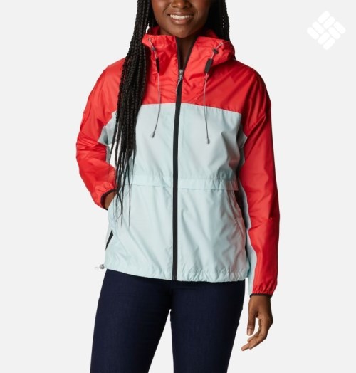 Women's Columbia Alpine Chill Windbreaker Jackets Red / Mint | CA-R0564