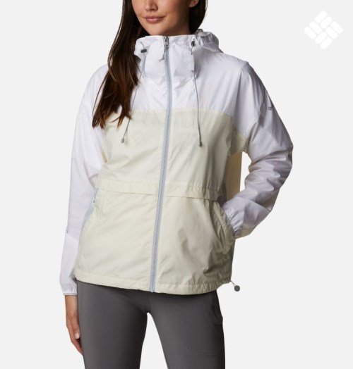 Women's Columbia Alpine Chill Windbreaker Jackets White | CA-TL13C