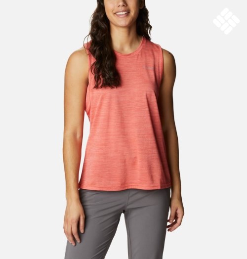 Women's Columbia Alpine Chill Zero Tanks Coral | CA-L6815