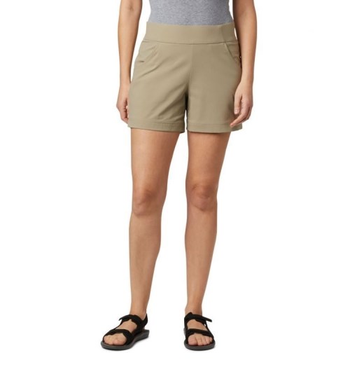 Women's Columbia Anytime Casual Shorts Khaki | CA-I143C