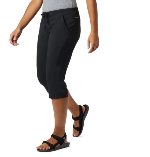 Women's Columbia Anytime Outdoor Capris Sport Pants Black | CA-GL4C8