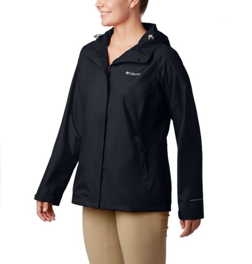 Women's Columbia Arcadia II Rain Jackets Black | CA-A56C8