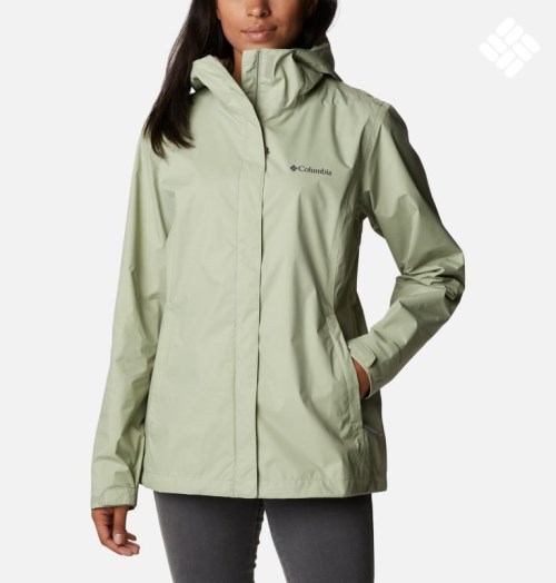 Women's Columbia Arcadia II Rain Jackets Olive | CA-G4L81