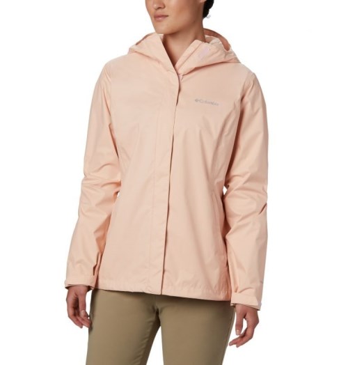 Women's Columbia Arcadia II Rain Jackets Coral | CA-KL0C1