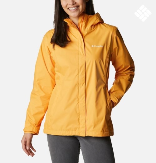 Women's Columbia Arcadia II Rain Jackets Mango | CA-U3C1L