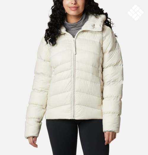 Women's Columbia Autumn Park Hooded Down Jackets Cream | CA-P04AC