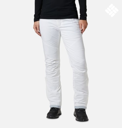 Women's Columbia Backslope Pants White | CA-H81L4