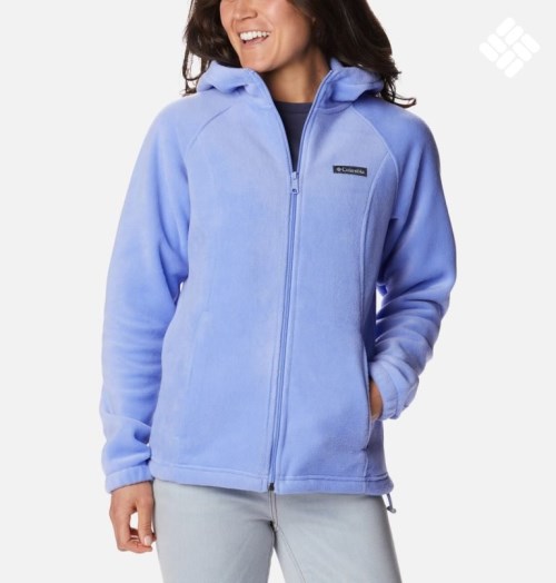 Women's Columbia Benton Springs Full Zip Fleece Jackets Light Blue | CA-A31L8