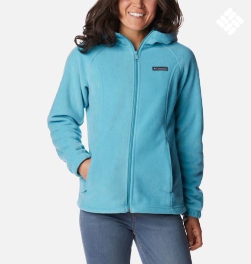 Women's Columbia Benton Springs Full Zip Fleece Jackets Turquoise | CA-J35A6