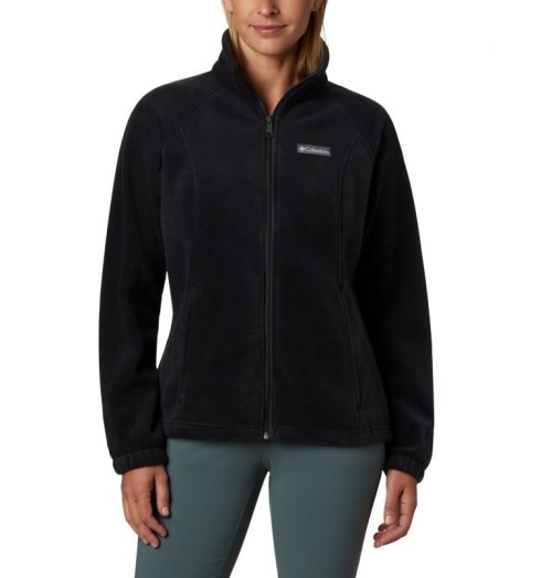 Women's Columbia Benton Springs Full Zip Fleece Jackets Black | CA-L105C