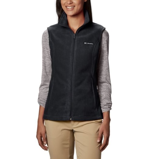 Women's Columbia Benton Springs Vest Black | CA-YC6A3