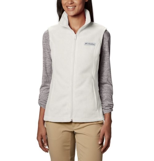 Women's Columbia Benton Springs Vest White | CA-T4C35