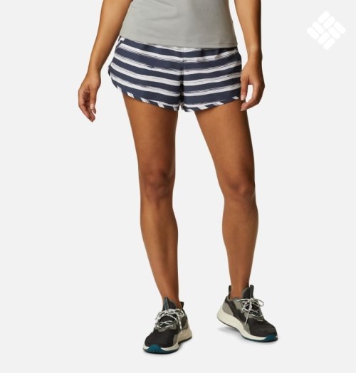 Women's Columbia Bogata Bay Stretch Printed Shorts Stripe | CA-J5AC8