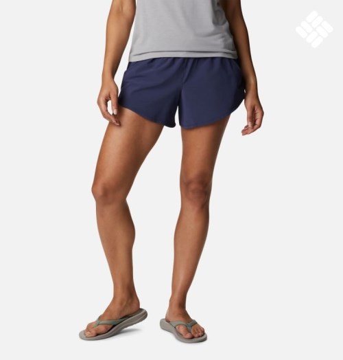 Women's Columbia Bogata Bay Stretch Shorts Navy | CA-P1A05