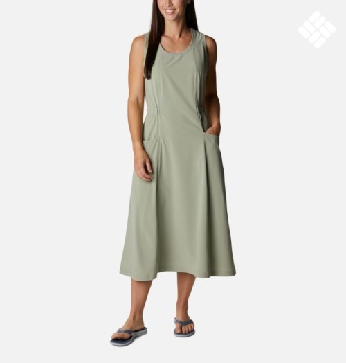 Women's Columbia Bowen Lookout Dress Green | CA-O1L35