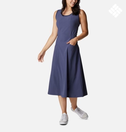 Women's Columbia Bowen Lookout Dress Navy | CA-J4AC6