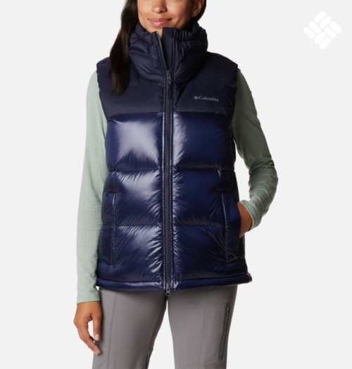 Women's Columbia Bulo Point Omni-Heat Infinity Down Vest Navy | CA-IC308