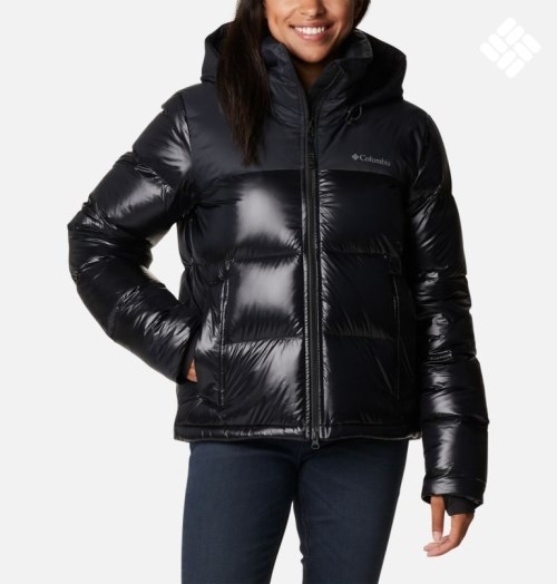 Women's Columbia Bulo Point Omni-Heat Infinity Down Jackets Black | CA-JL8C0