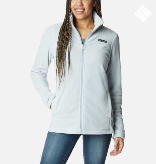 Women's Columbia Castle Dale Full Zip Fleece Jackets Light Blue | CA-G1548