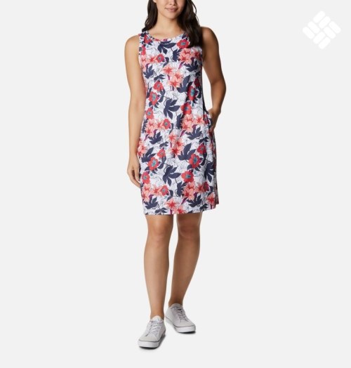 Women's Columbia Chill River Printed Dress Flower | CA-P5LC8