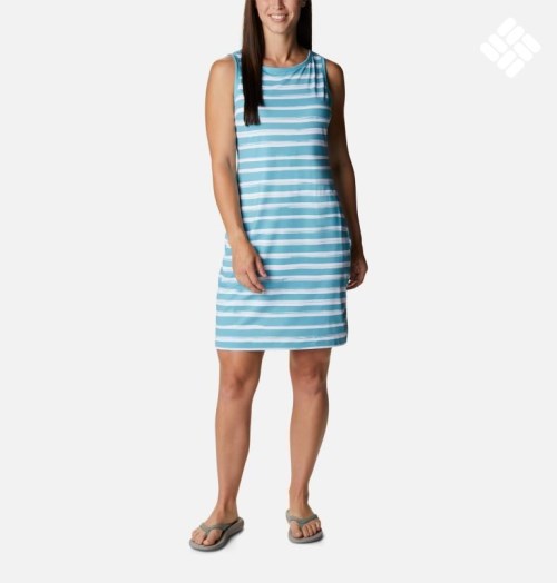 Women's Columbia Chill River Printed Dress Stripe | CA-U3185