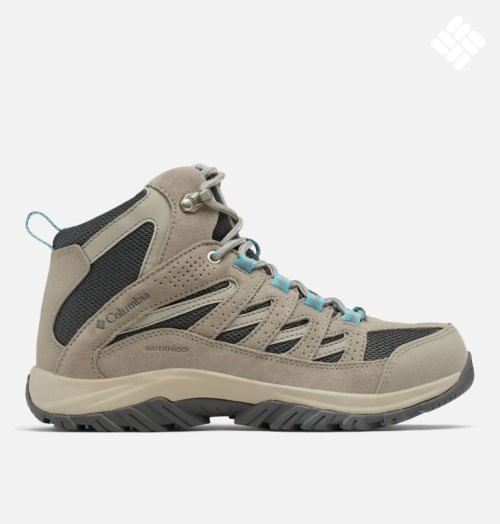 Women's Columbia Crestwood Mid Waterproof Hiking Boots Grey | CA-PAC01