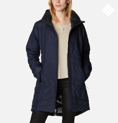 Women's Columbia Crown Point Jackets Navy | CA-Q0A14