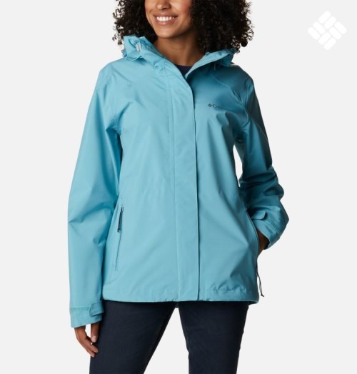 Women's Columbia Earth Explorer Shell Jackets Turquoise | CA-UL543