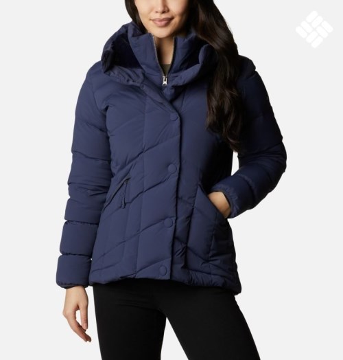 Women's Columbia Ember Springs Down Jackets Navy | CA-L835A