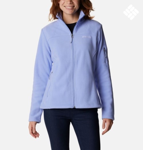 Women's Columbia Fast Trek II Fleece Jackets Light Blue | CA-E0351