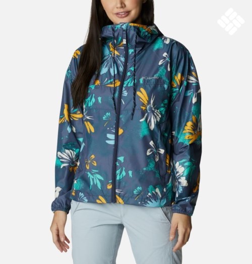 Women's Columbia Flash Challenger Novelty Windbreaker Jackets Flower | CA-L3A10